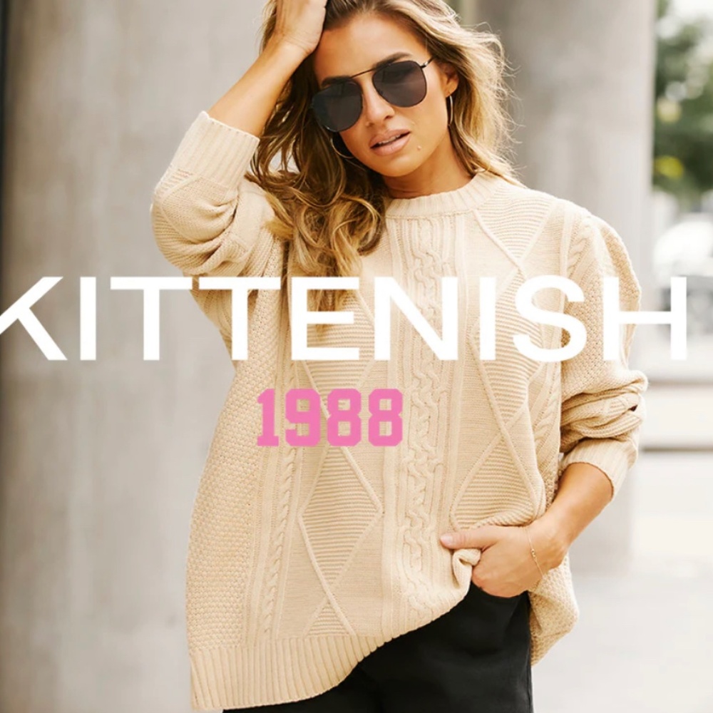 Kittenish (New) CREW NECK SWEATER